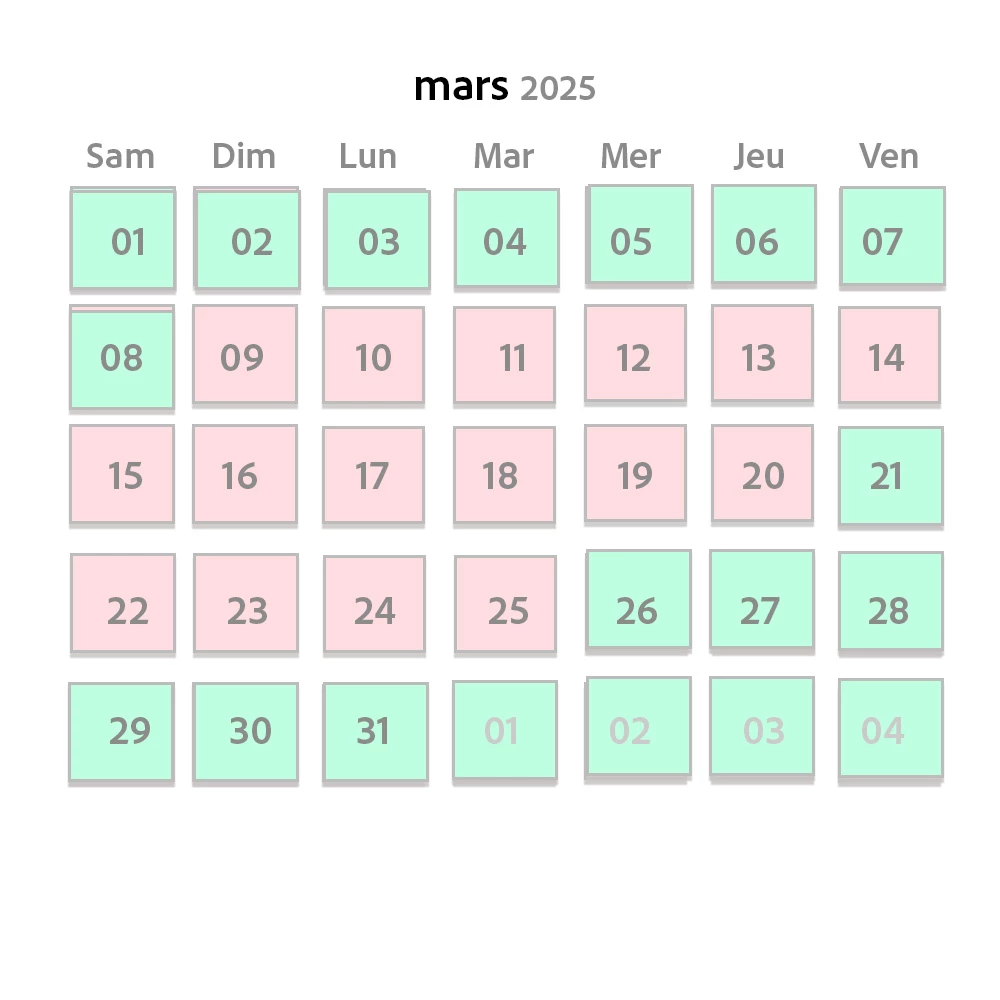 calendrier calendrier